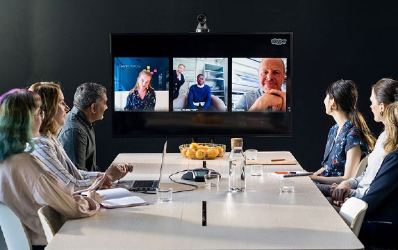 image of people in a video conference